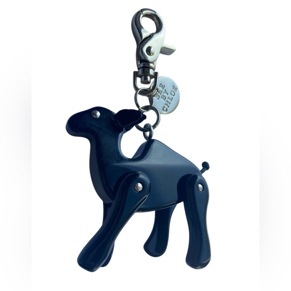 See By Chloe Black Camel Bag Charm Keychain